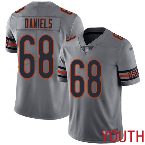 Chicago Bears Limited Silver Youth James Daniels Jersey NFL Football #68 Inverted Legend
